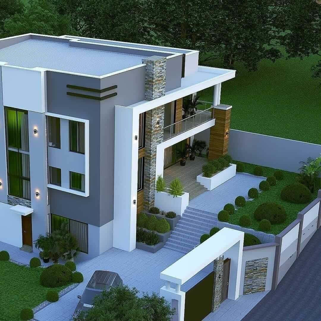 طراحی نمای مدرن برای ویلا